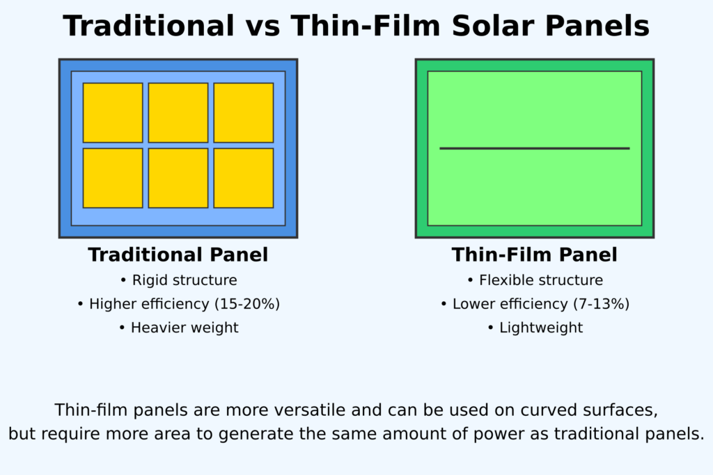 Traditional vs Thin-film Solar Panels