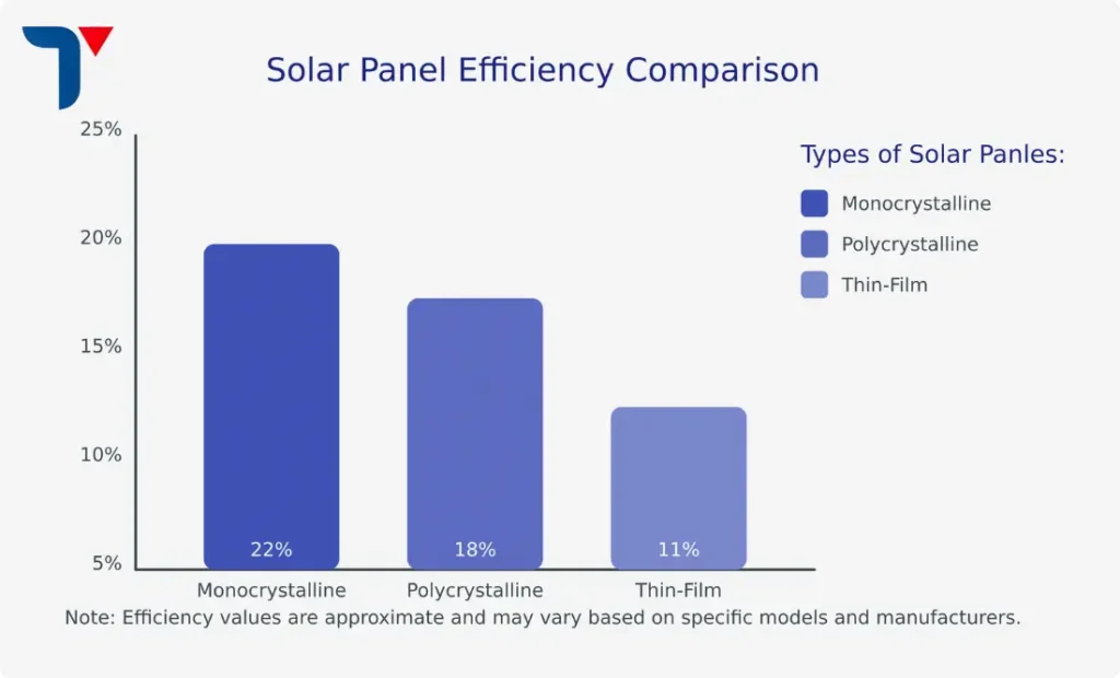 Types of Solar Panels and their efficiency